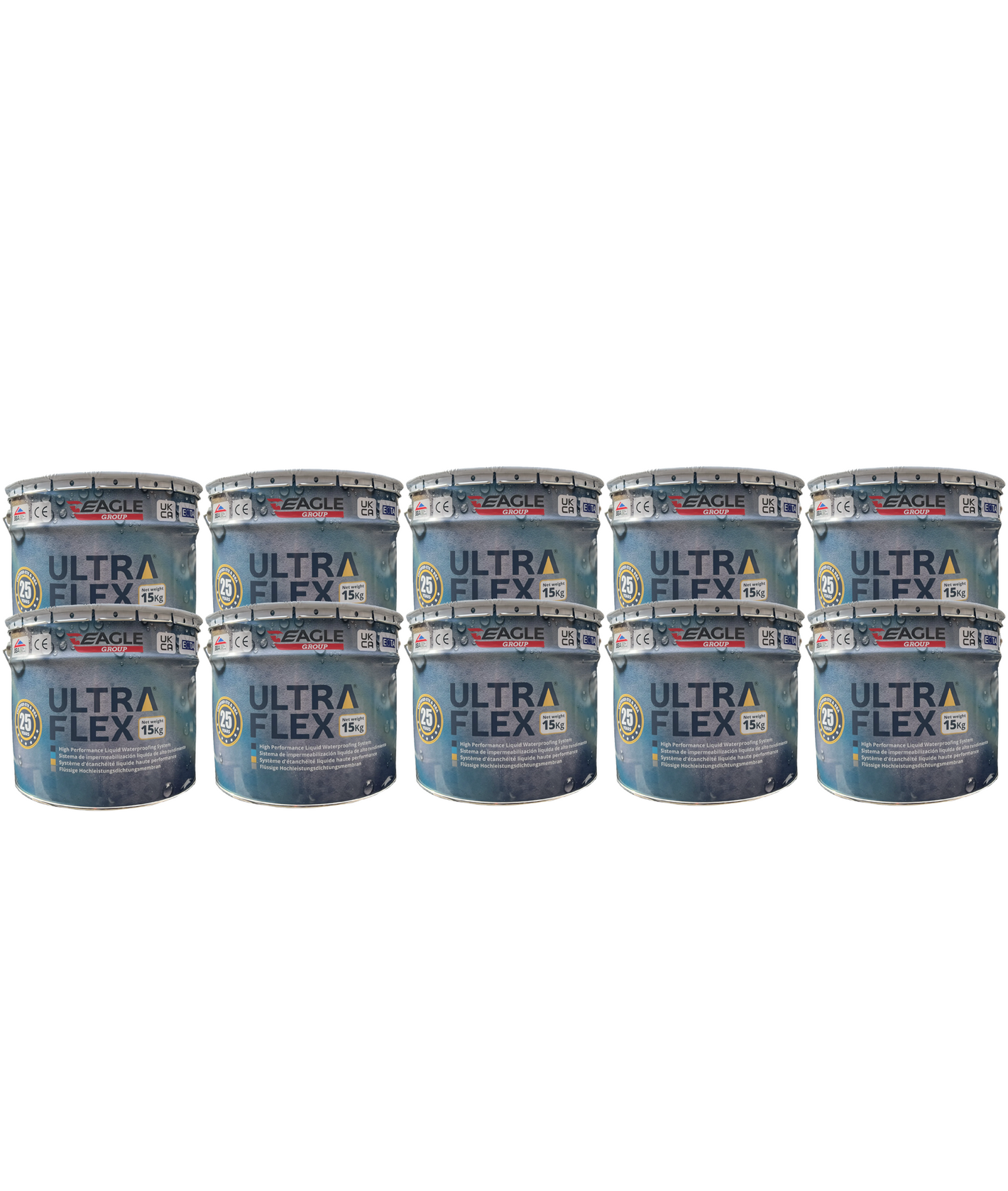 UltraFlex High Performance PU Liquid Waterproofing - Grey 15kg (PALLET of 10)