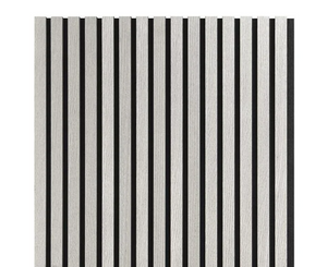 Cladco Acoustic Internal Slatted Wall Panels - Pebble Grey (600mm x 600mm)