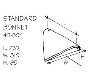 Keymer Handmade Clay Standard Bonnet Hip (All Colours)