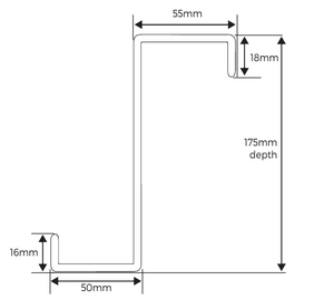 Cladco Z Purlin Sleves 175mm