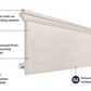 Cladco Composite Wall Cladding Board - Ivory (3.6m)