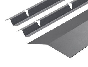 Cladco 130° Ridge Flashing and Z-Bar Kit for Standing Seam - 3m x 185mm x 185mm