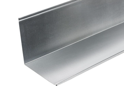 Cladco 110° Abutment Flashings in Plain Galvanised Finish - 200mm x 200mm