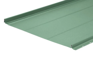 Cladco 30/500 GreenCoat® 0.7 Steel Standing Seam Roof Sheet with Eaves Lip (with Ribs)