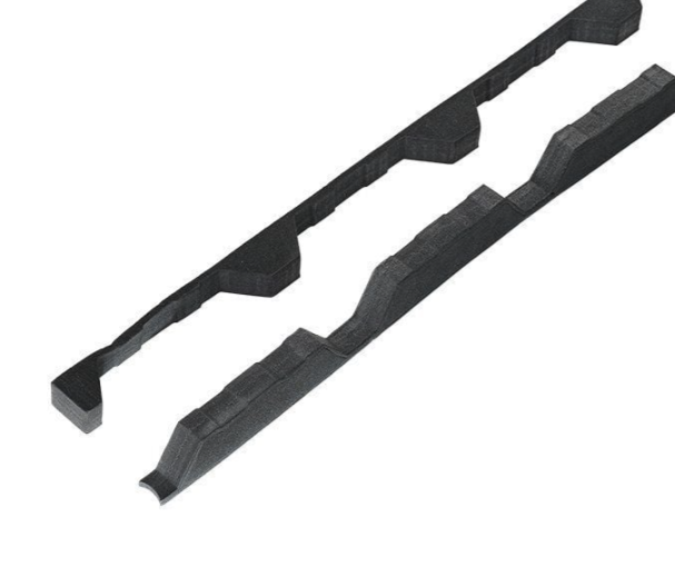 Cladco Profiled Foam Eaves & Ridge Fillers to fit 32/1000 Sheeting - Black (Pairs)