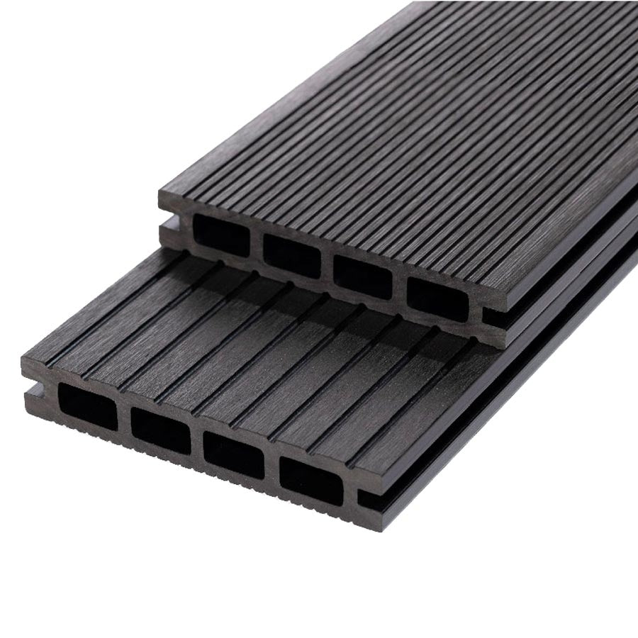 RYNO TerraceDeck Classic Grooved Reversible WPC Composite Decking Board - Charcoal (3.6m)