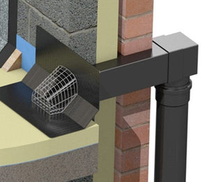 RYNO TPH-100 Horizontal Through Wall / Parapet Outlet - 100mm x 100mm