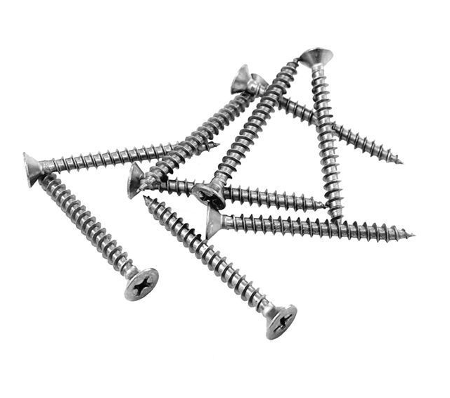 Cladco M4x40mm Stainless Steel Wood Screws (Pack of 100)