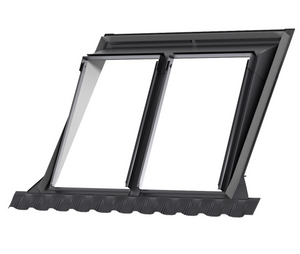 VELUX EAW 6021E Pro + Coupled Mini Dormer Flashing - For tiles up to 120mm in profile (roof pitches 10° - 75°)