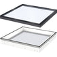 VELUX CVU 150080 S06Q SOLAR Powered Flat Glass Rooflight Package 150 x 80 cm (Including CVU Triple Glazed Base & ISU Flat Glass Top Cover)