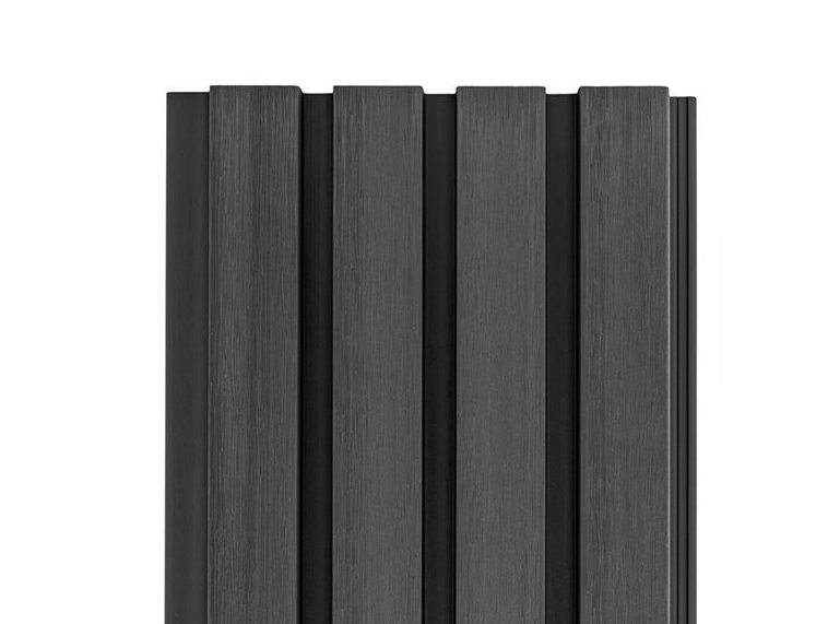 Cladco Composite Slatted Wall Cladding Panels - Charcoal (2.5m ...