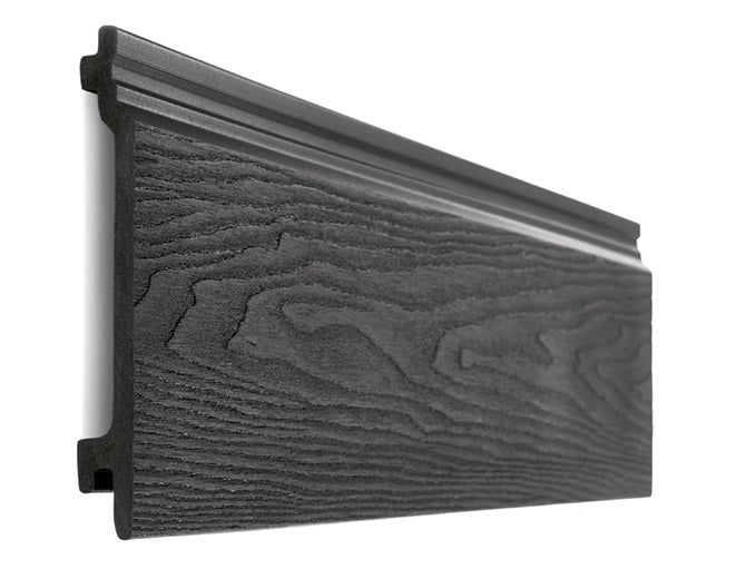 Cladco Composite Woodgrain Effect Wall Cladding Board - Charcoal (3.6m)