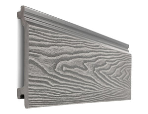 Cladco Composite Woodgrain Effect Wall Cladding Board - Light Grey (3.6m)