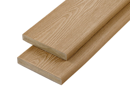 Cladco Nordeck Premium PVC-ASA Woodgrain Effect Decking Board - Cedar Wood (3.6m)