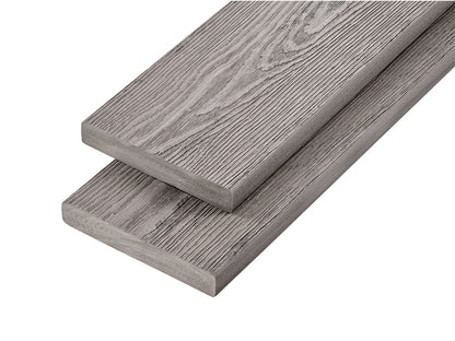 Cladco Nordeck Premium PVC-ASA Woodgrain Effect Decking Board - Silver Birch (3.6m)