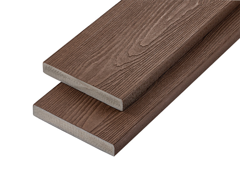 Cladco Nordeck Premium PVC-ASA Woodgrain Effect Decking Board - Walnut (3.6m)