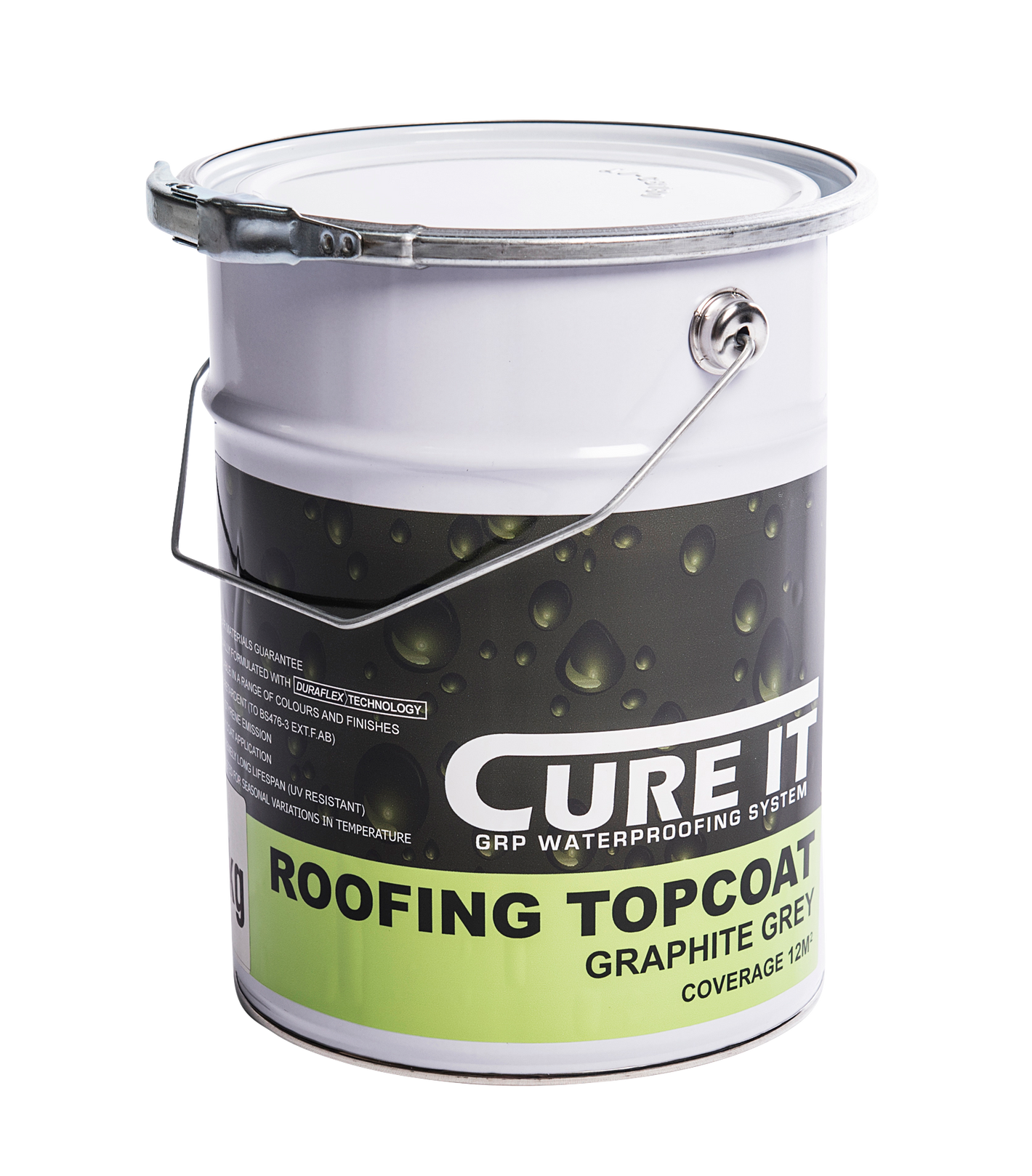 Cure It GRP Roofing Topcoat - Graphite Grey 5kg