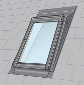VELUX EAS 6000 Pro + Mini Dormer Flashing - For Slate & Flat Roofing Material up to 16mm thick (for roof pitches 20° - 75°)