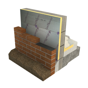 Ecotherm Eco-Cavity Partial Fill Cavity Wall Insulation Board - 1200mm x 450mm x 100mm (pack of 5 Sheets 2.70m2)