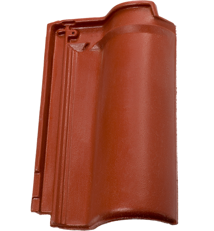 British Ceramics Roman Clay Roof Tile - Red Glazed (Pallet of 288 tiles)