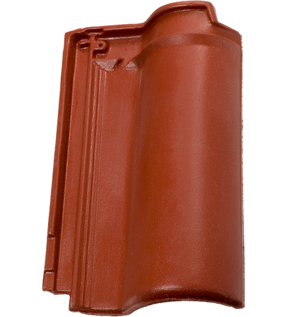 British Ceramics Roman Clay Roof Tile - Red Glazed (Pallet of 288 tiles)