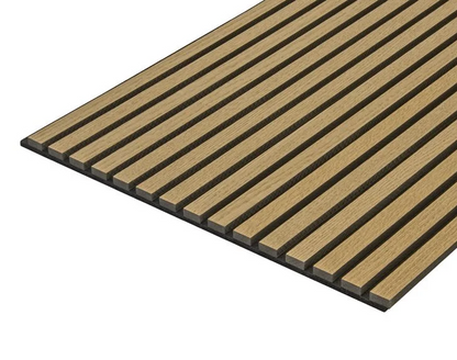 Cladco Acoustic Internal Slatted Wall Panels - Golden Pine (600mm x 600mm)