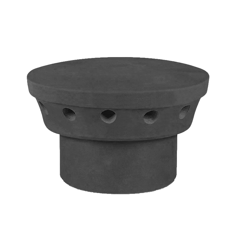 Redbank Black Clay Flue Ventilator - 190mm Diameter