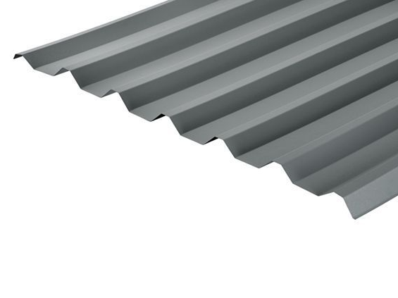 Cladco 34/1000 Box Profile 0.7 PVC Plastisol Coated Roof Sheet - Merlin Grey