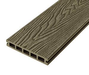 Cladco Woodgrain Effect Reversible Composite Decking Board - Olive Green (2.4m)