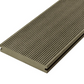 Cladco Solid Woodgrain Effect Reversible Composite Decking Board - Olive Green (4m)