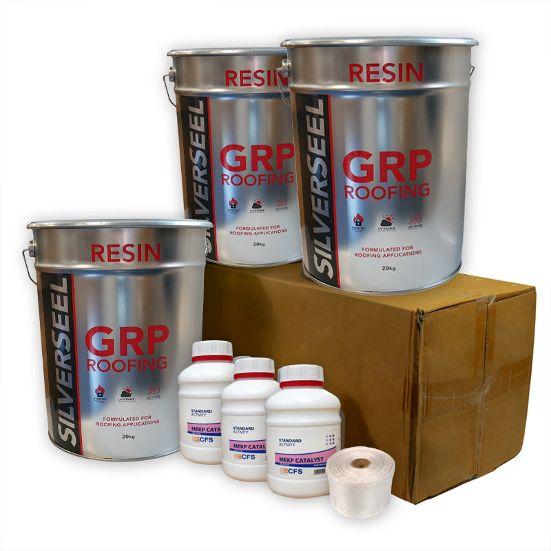 Silverseel GRP Fibreglass Roofing Kit 450g - 30m2