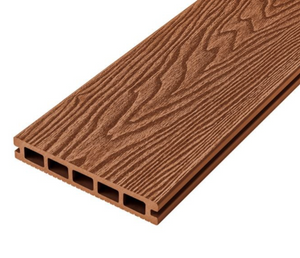 Cladco Woodgrain Effect Reversible Composite Decking Board - Redwood (4m)