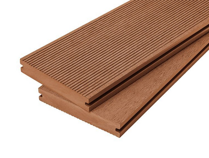 Cladco Solid Woodgrain Effect Reversible Composite Decking Board - Redwood (4m)