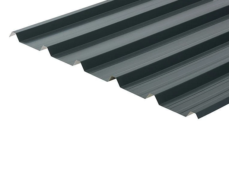 Cladco 32/1000 Box Profile Sheeting 0.7 Thick Polyester Paint Coated Roof Sheet - Slate Blue