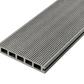 Cladco Woodgrain Effect Reversible Composite Decking Board - Stone Grey (2.4m)