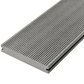 Cladco Solid Woodgrain Effect Reversible Composite Decking Board - Stone Grey (4m)