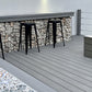 Cladco Grooved Reversible Composite Decking Board - Stone Grey (2.4m)