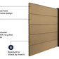 Cladco Composite Fencing Panel - Teak (3.6m)