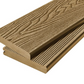 Cladco Solid Woodgrain Effect Reversible Bullnose Composite Decking Board - 4m (All Colours)