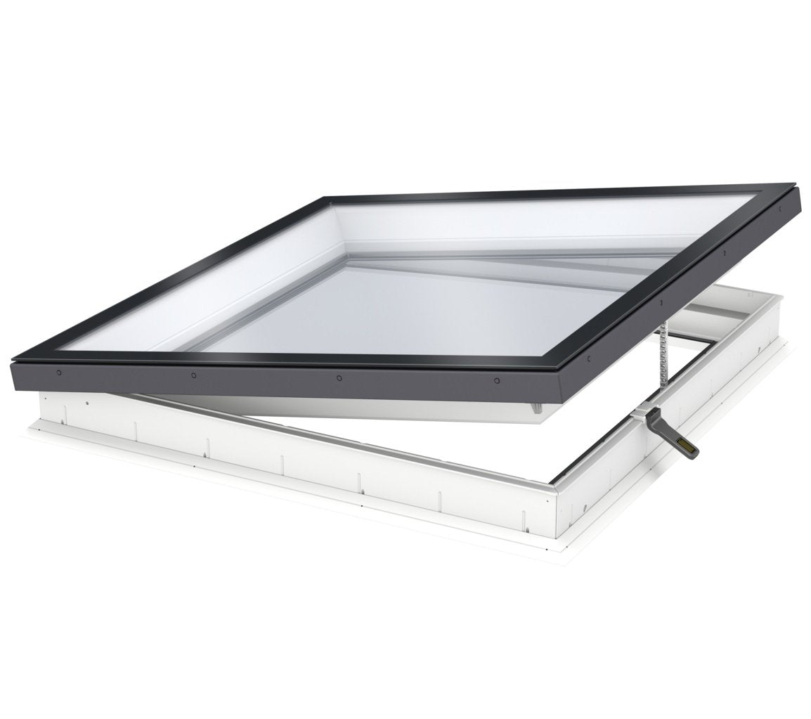 VELUX CVU 200060 S06Q Electric Flat Glass Rooflight Package 200 x 60 cm (Including CVU Double Glazed Base & ISU Flat Glass Top Cover