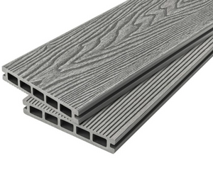 Cladco Woodgrain Effect Reversible Composite Decking Board - 4m (All Colours)