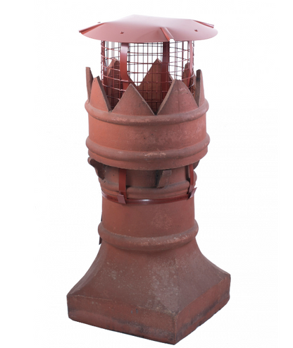 Brewer Crown / Bishop Chimney Pot Birdguard Cowl - Solid Fuel