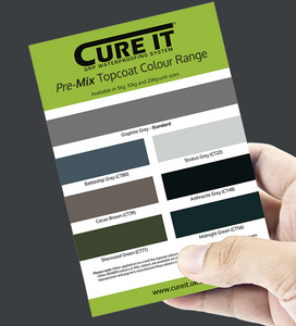 Cure It GRP Roofing Pre-Mix Topcoat Special RAL Colours