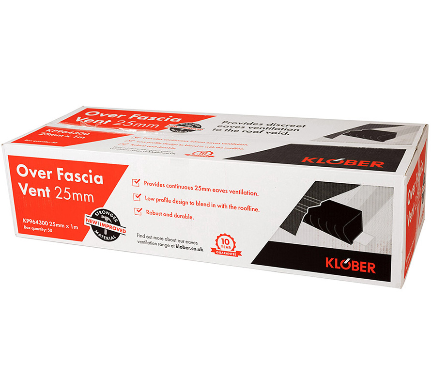 Klober 25mm Over Fascia Vent (Box of 50mtr)