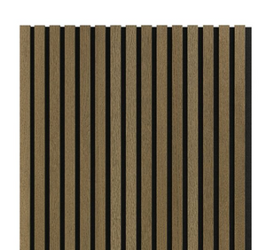 Cladco Acoustic Internal Slatted Wall Panels - Antique Oak (2400mm x 600mm)