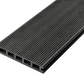 Cladco Woodgrain Effect Reversible Composite Decking Board - Charcoal (2.4m)