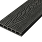 Cladco Woodgrain Effect Reversible Composite Decking Board - Charcoal (2.4m)