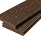 Cladco Solid Woodgrain Effect Reversible Bullnose Composite Decking Board - 4m (All Colours)