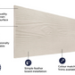 Cladco Fibre Cement Exterior Wall Cladding Boards - Cream (3.66m)