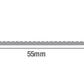 Cladco Aluminium Skirting Trim A2-S1 Fire Rated - 50mm x 3mm x 2.2m (All Colours)